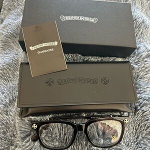 Chrome Hearts Black Frame Glasses